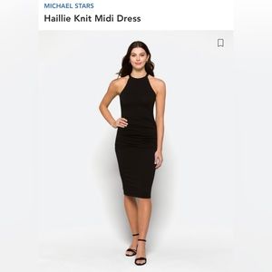 Michael Tars Hallie Knit Midi Dress